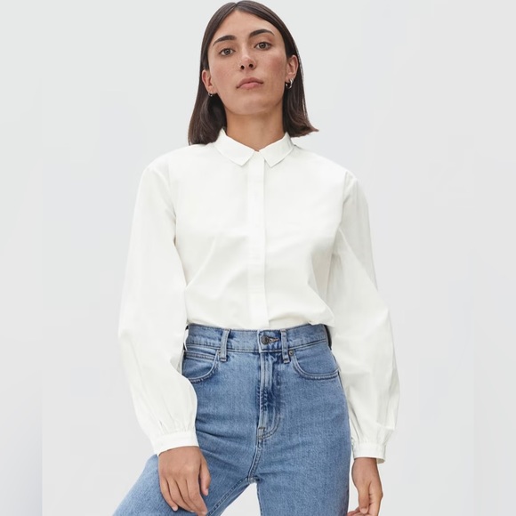 EVERLANE THE ORGANIC COTTON PREP SHIRT, SIZE 6, NWT. - Picture 2 of 13